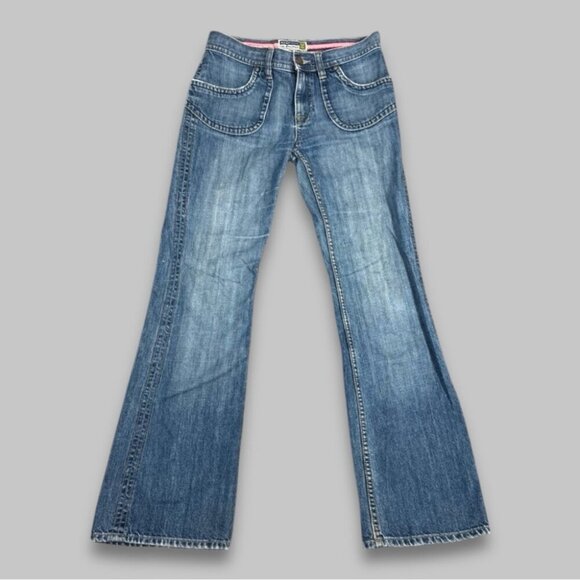Old Navy Vintage Denim Y2K  90s 2000s Women's Blue Jeans Low Waist Size 6 - Picture 1 of 14